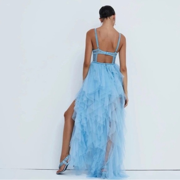 For Love & Lemons Rosario Maxi Dress in blue. NEW WITH TAGS. Never worn - Picture 5 of 11